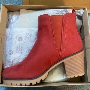Red Suede boots